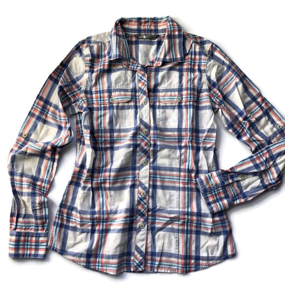 The North Face Size Small Plaid Button-Down Shirt